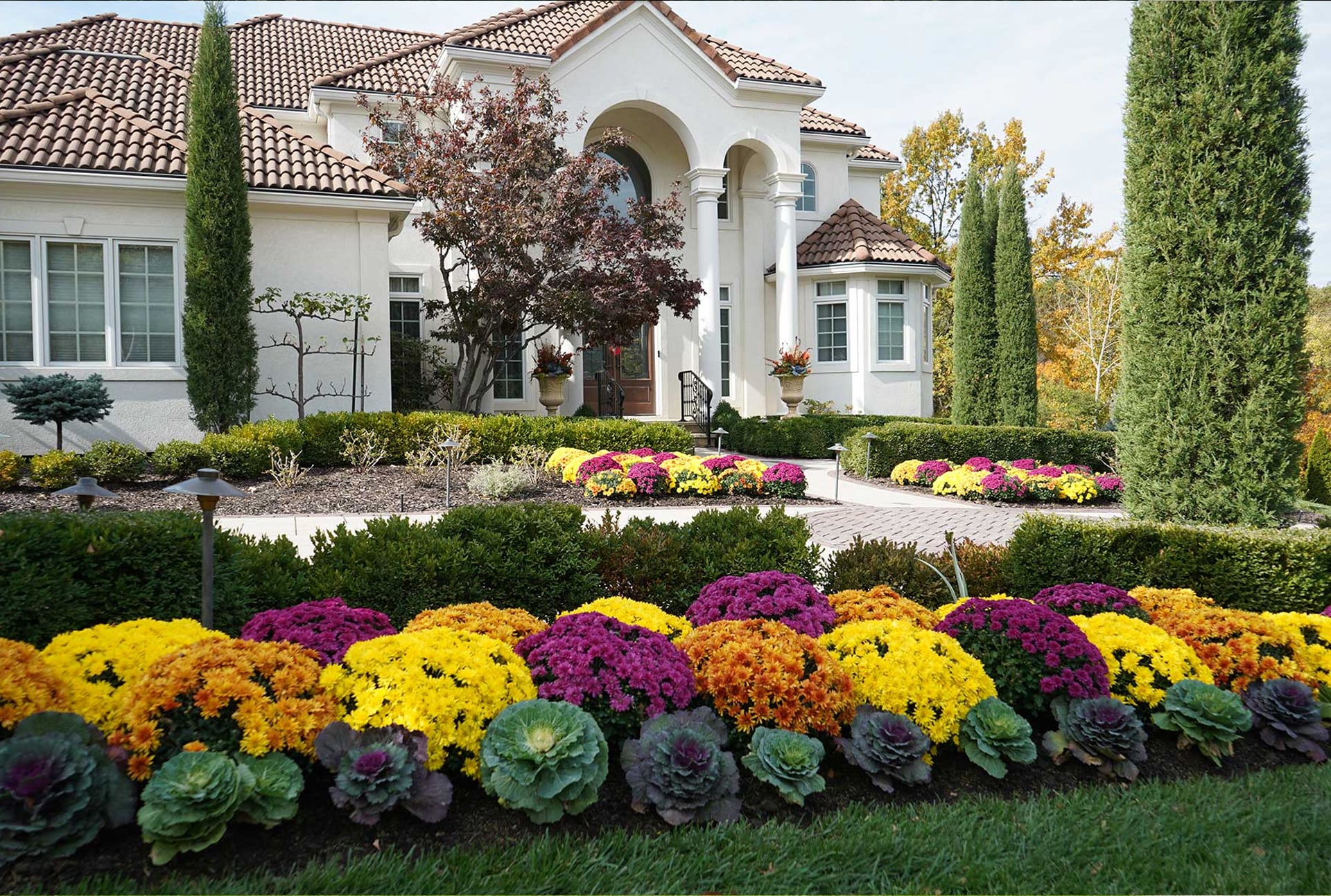 Garden sculpture installation